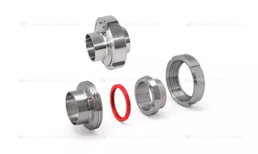 Резьбовое сойдинение молочное нержавеющее - Фото 1