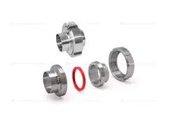 Резьбовое сойдинение молочное нержавеющее - Фото 1